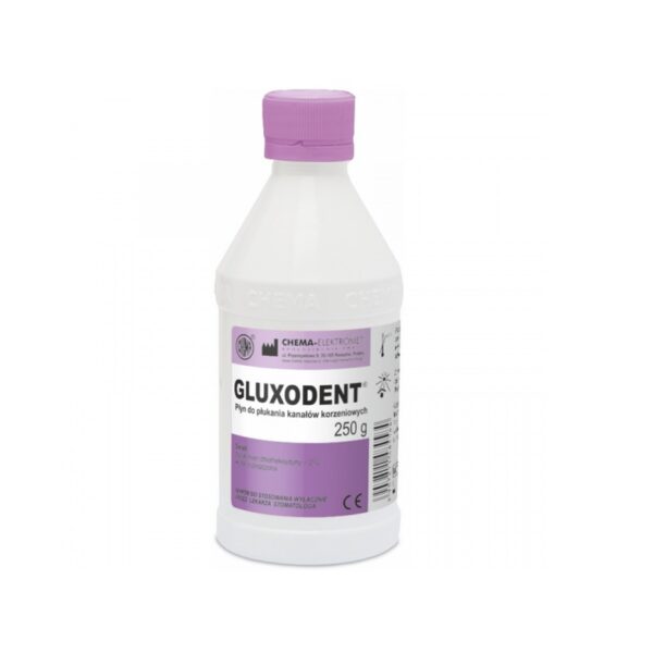 Lichid pentru clătirea canalelor radiculare Gluxodent 250g Clorhexidrina 2% – Chema-Elektromet