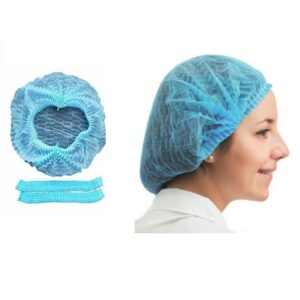 Bonete medicale de unica folosinta cu elastic set 100 buc