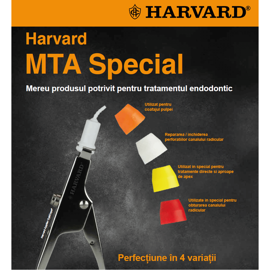 Ciment endodontie Harvard MTA UNIVERSAL OptiCaps 2 x 0.30g