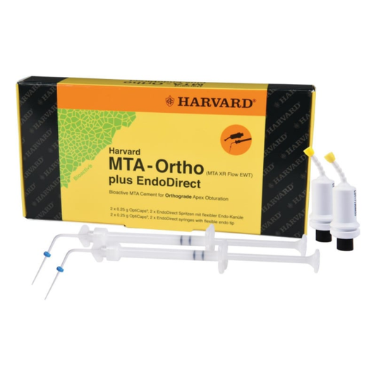Ciment endodontie Harvard MTA-Ortho Plus (MTA XR FLOW EWT) si seringa Endodirect