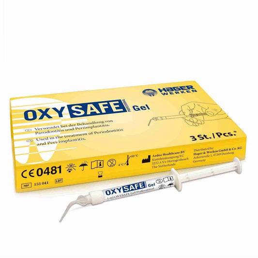 Gel pentru tratamentul parodontozei si peri-implantitei Oxysafe Professional set 3 buc x 1 ml HAGER
