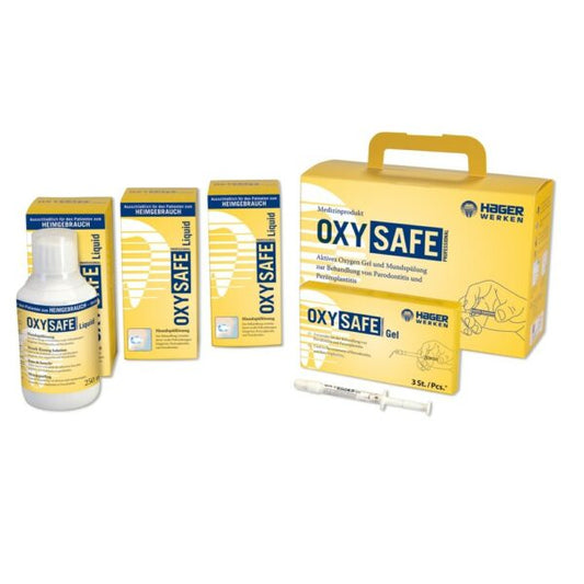 Oxysafe Professional intro kit pentru tratamentul parodontozei si peri-implantitei Hager