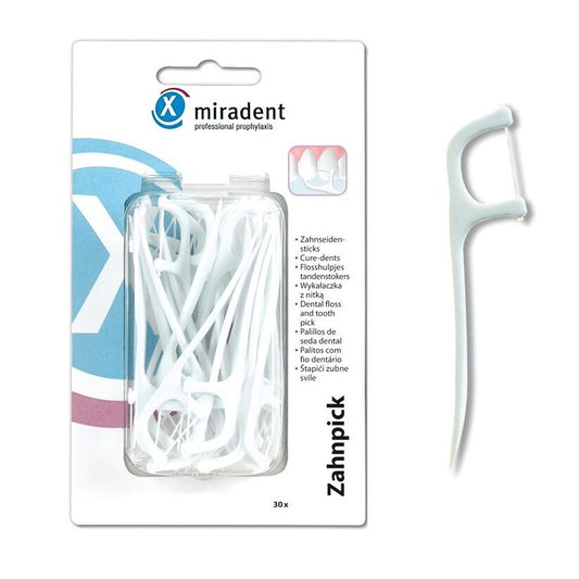 Scobitoare cu ata dentara Miradent Zahnpick Hager